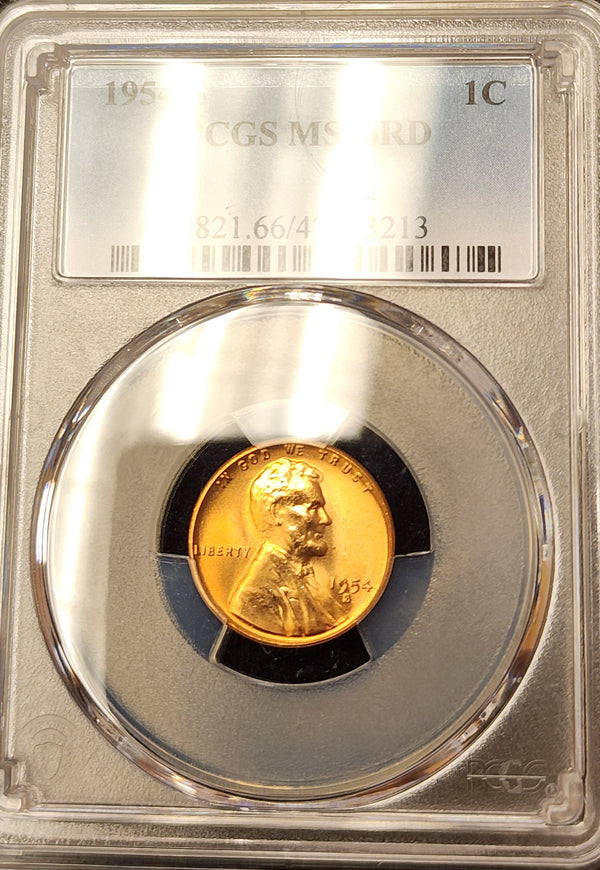 1954-S Lincoln Cent, PCGS MS66RD, Store #GCT027