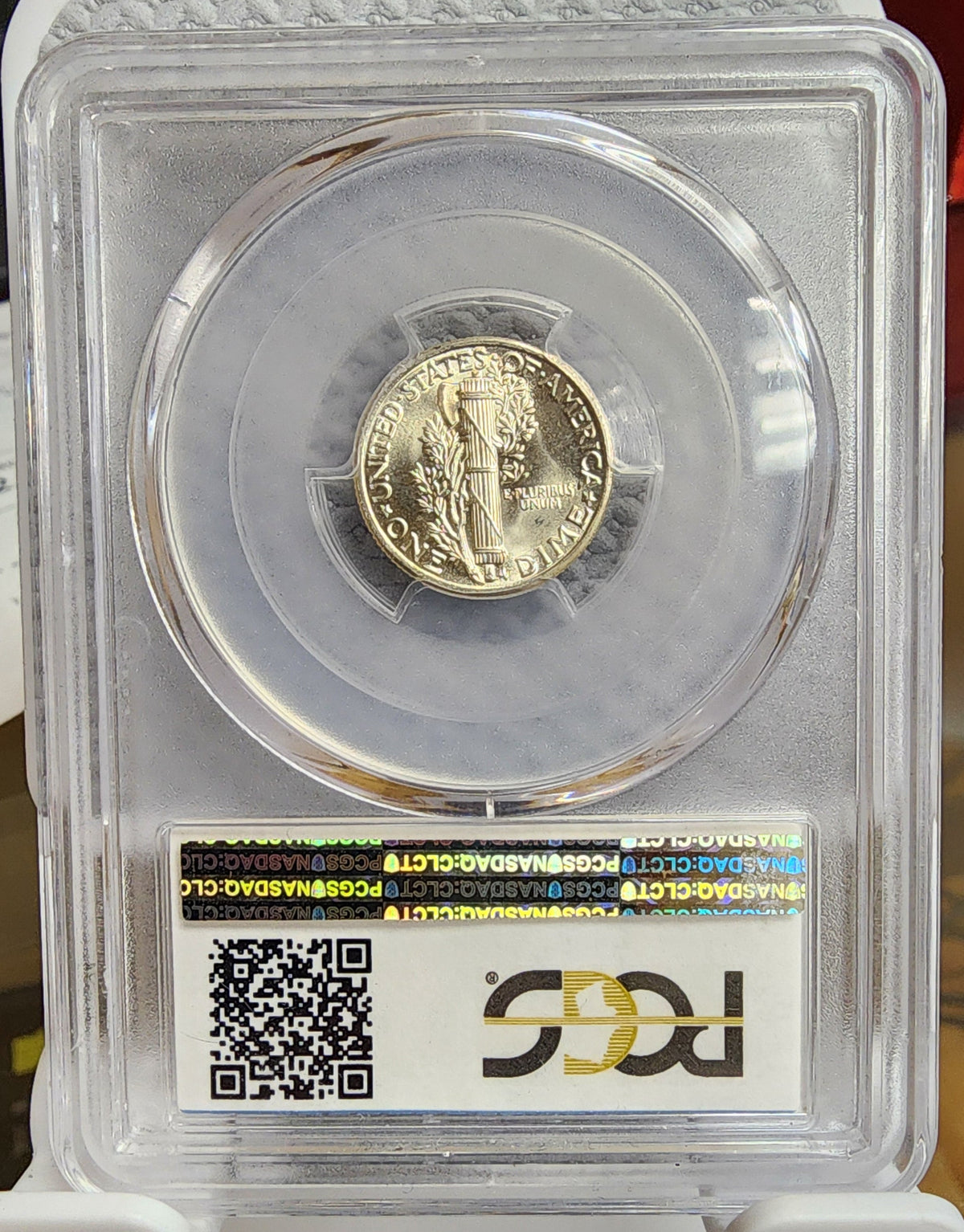 1935 Mercury Silver DIme, PCGS MS-68 "FULL BANDS", 'NICE', Store #DE105.