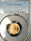 1944 Lincoln Cent, PCGS MS66RD, Store