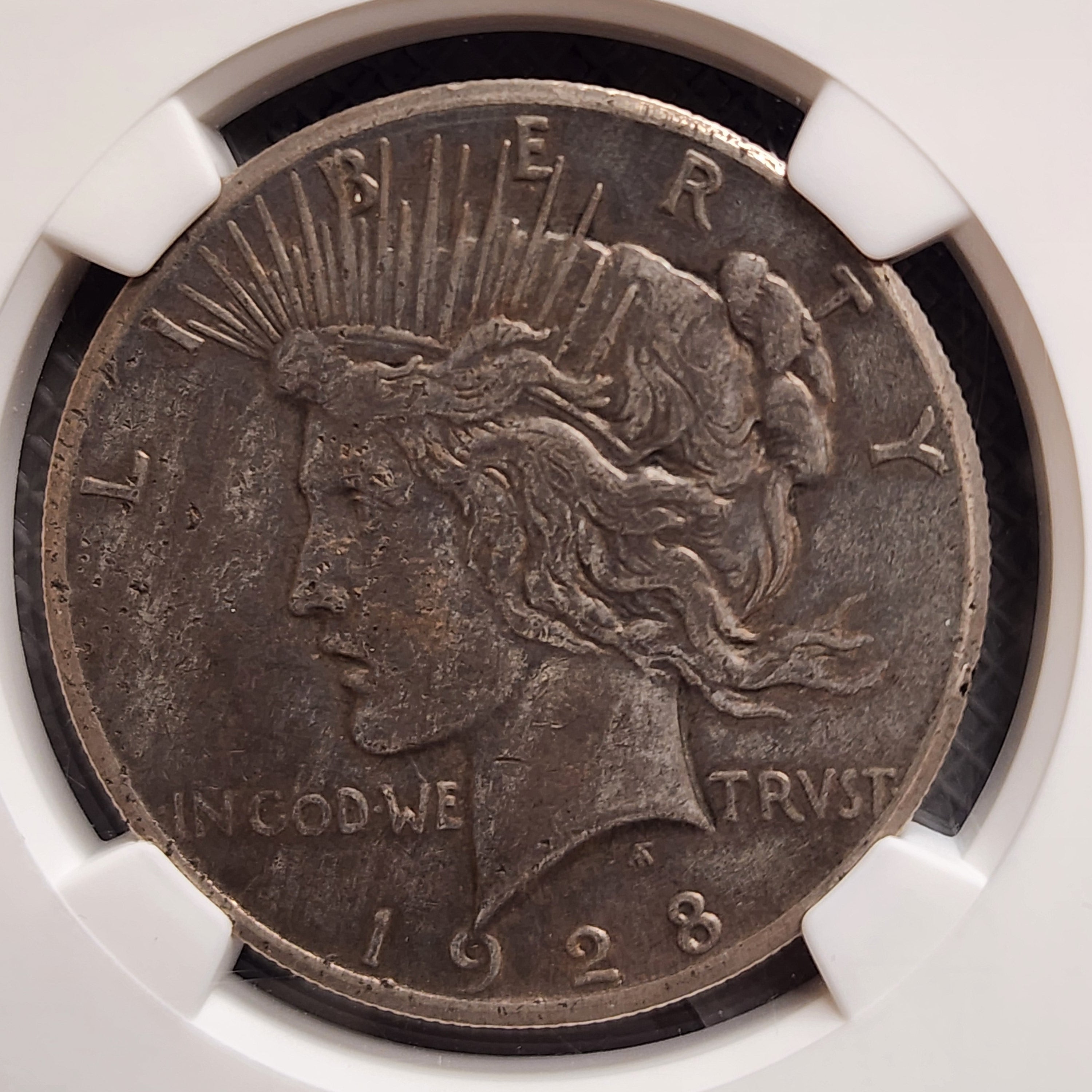 1928 Peace Silver Dollar, NGC XF-45, Circulated Coin. Store#GDR0365.
