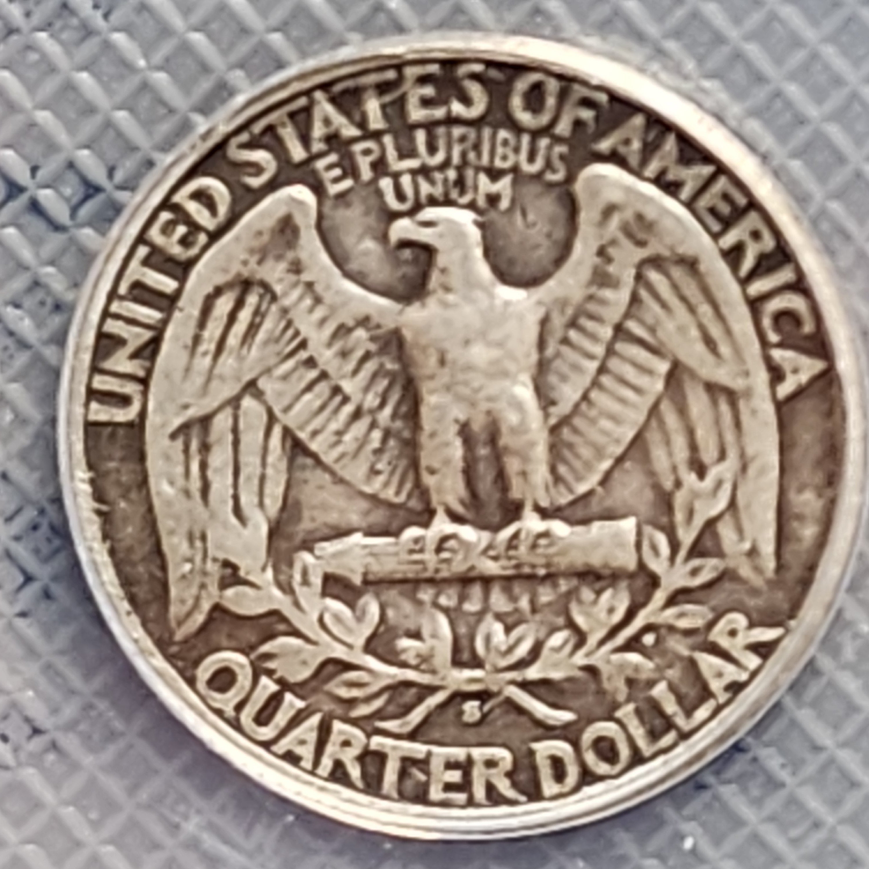 1932-S Washington Silver Quarter, KEY Date Coin, ANACS Fine-12, Store #QR1461.