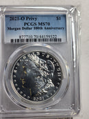 2021 Morgan and Peace 6 Coin Commemorative Set, PCGS MS 70, Store