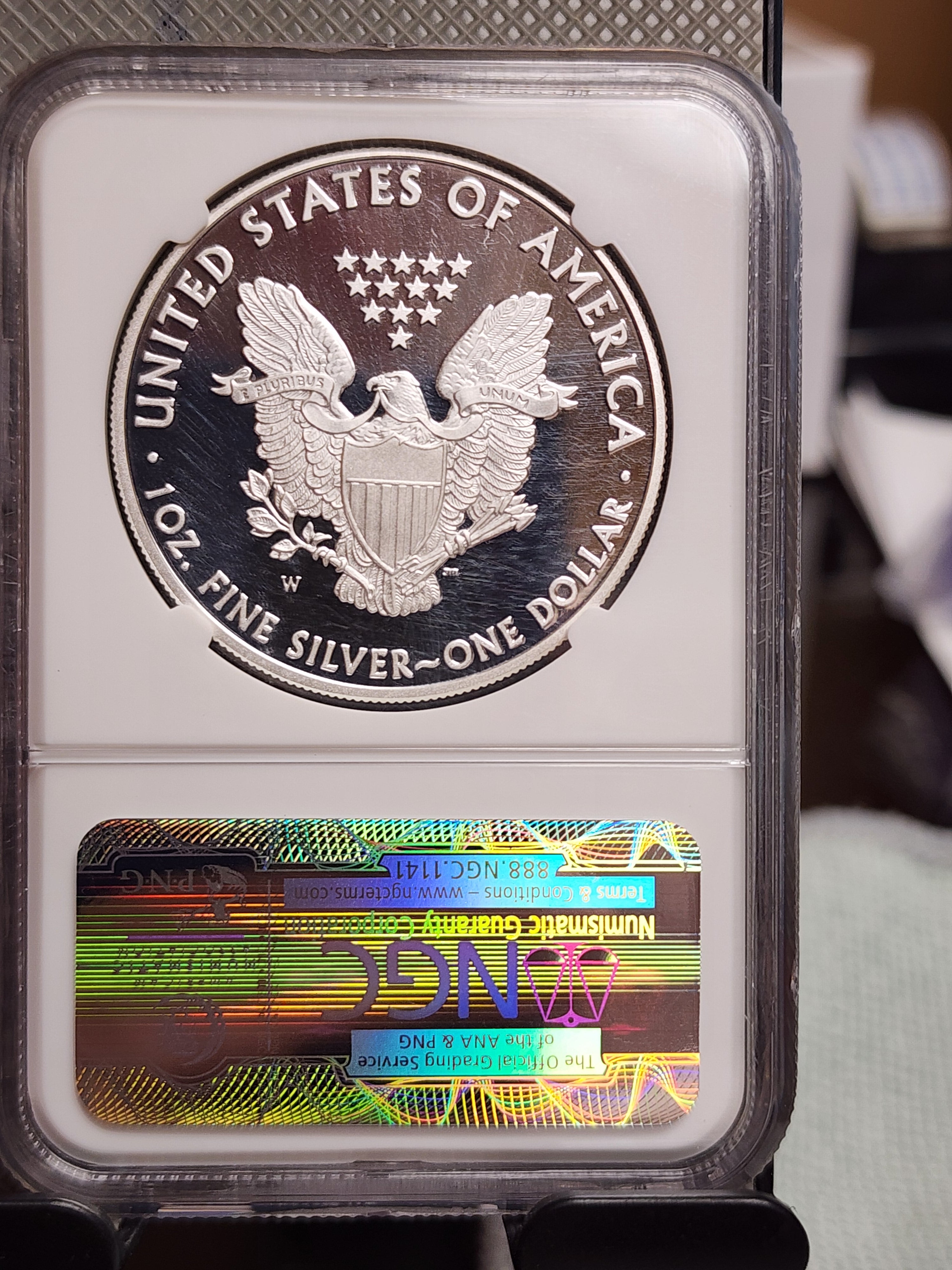 2010-W Silver Eagle $1. NGC Graded PF-70 Ultra Cameo.  Store #AE0119