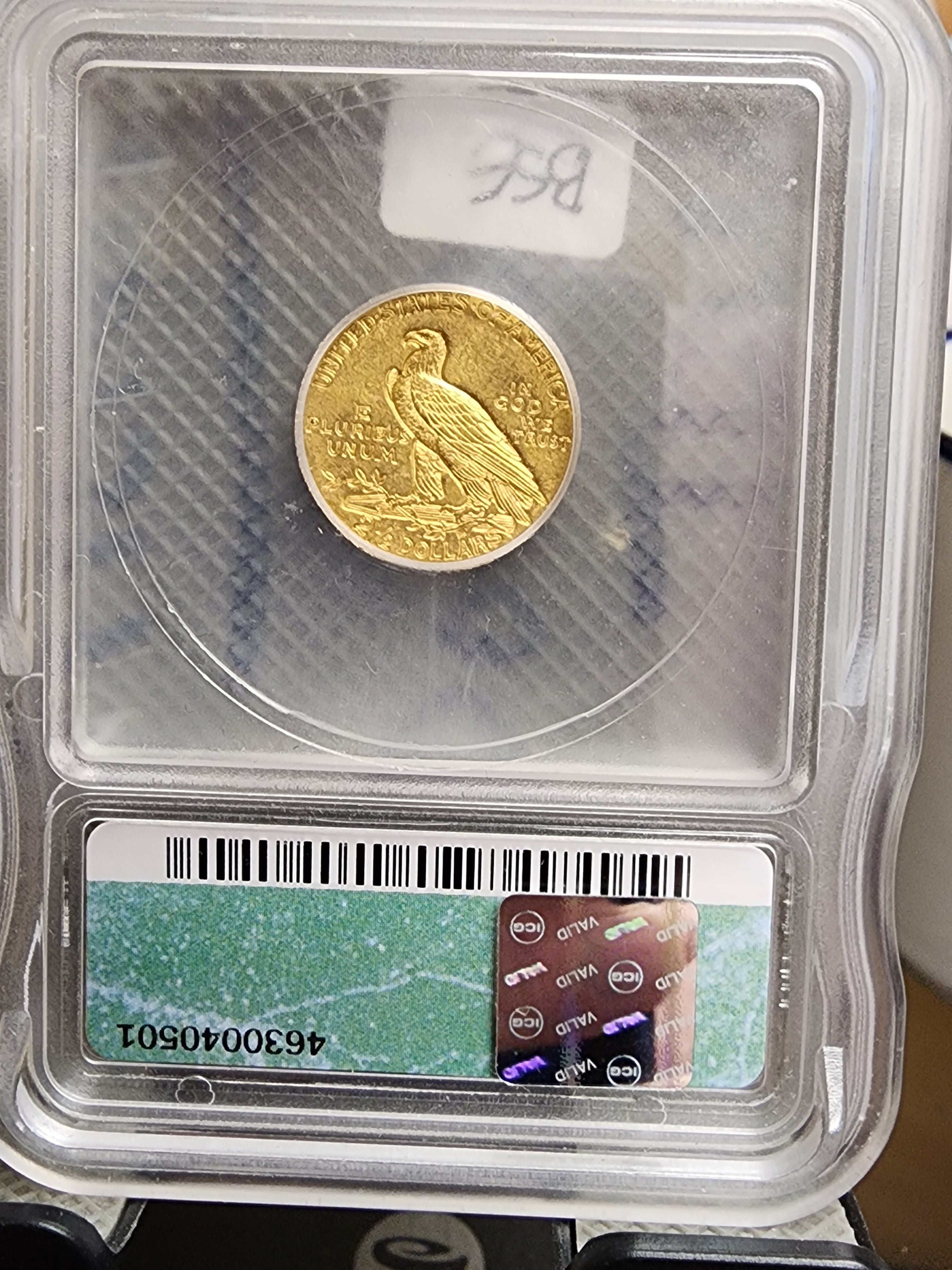 1912 $2.50 Quarter Gold Eagle, ICG MS63, Gold Coin, Store Sale#G0106.