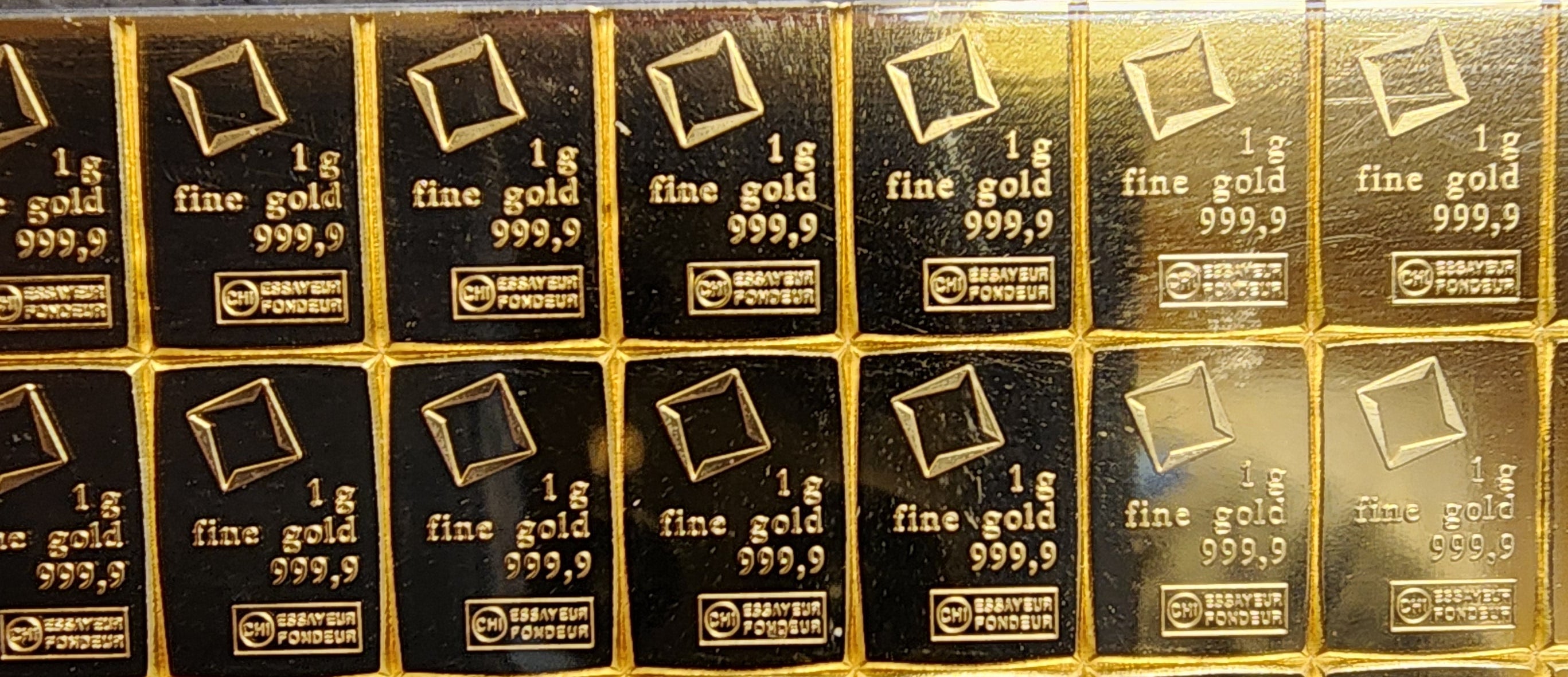 Valcambi, Suisse, CombiBar, 50 Grams .999 Gold bars, Store Sale#G0043.