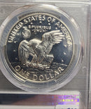 1973-S Eisenhower Silver Dollar., PCGS PR70, DCAM., Store