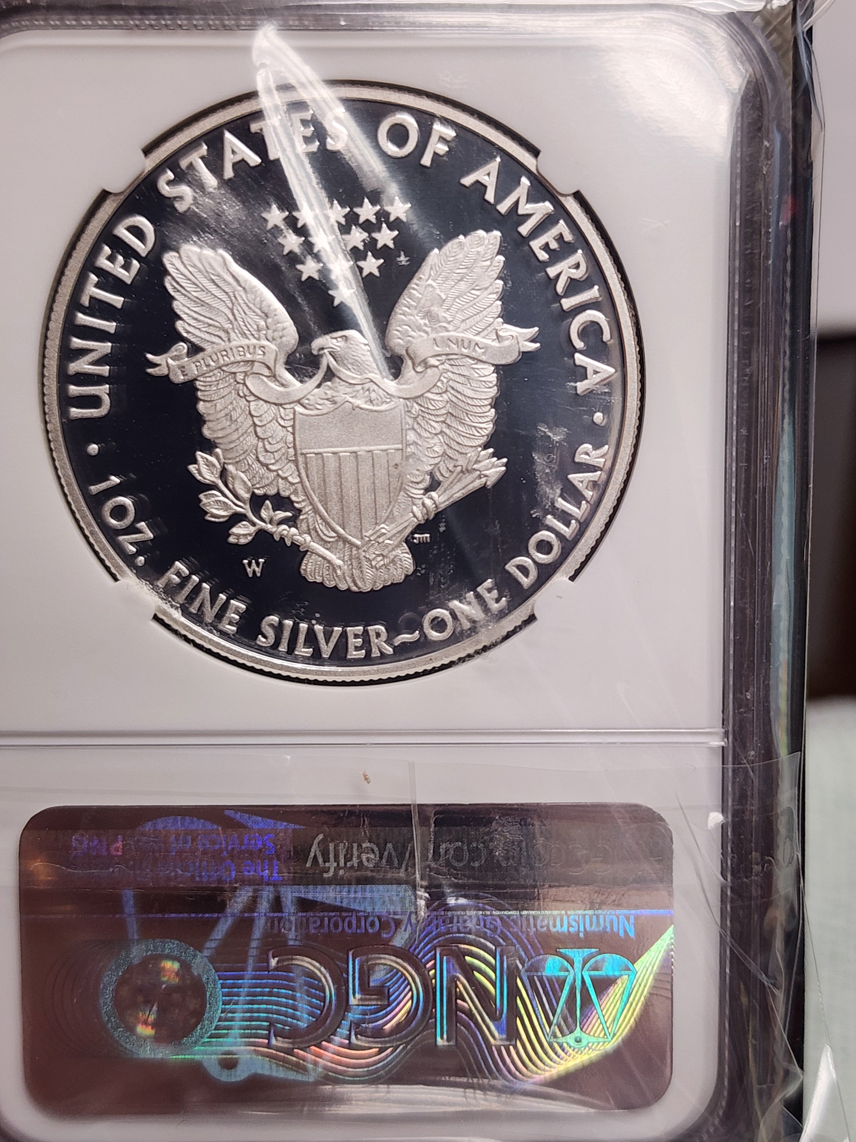 2010-W Silver Eagle $1. NGC Graded PF-70 Ultra Cameo.  Store #AE0119