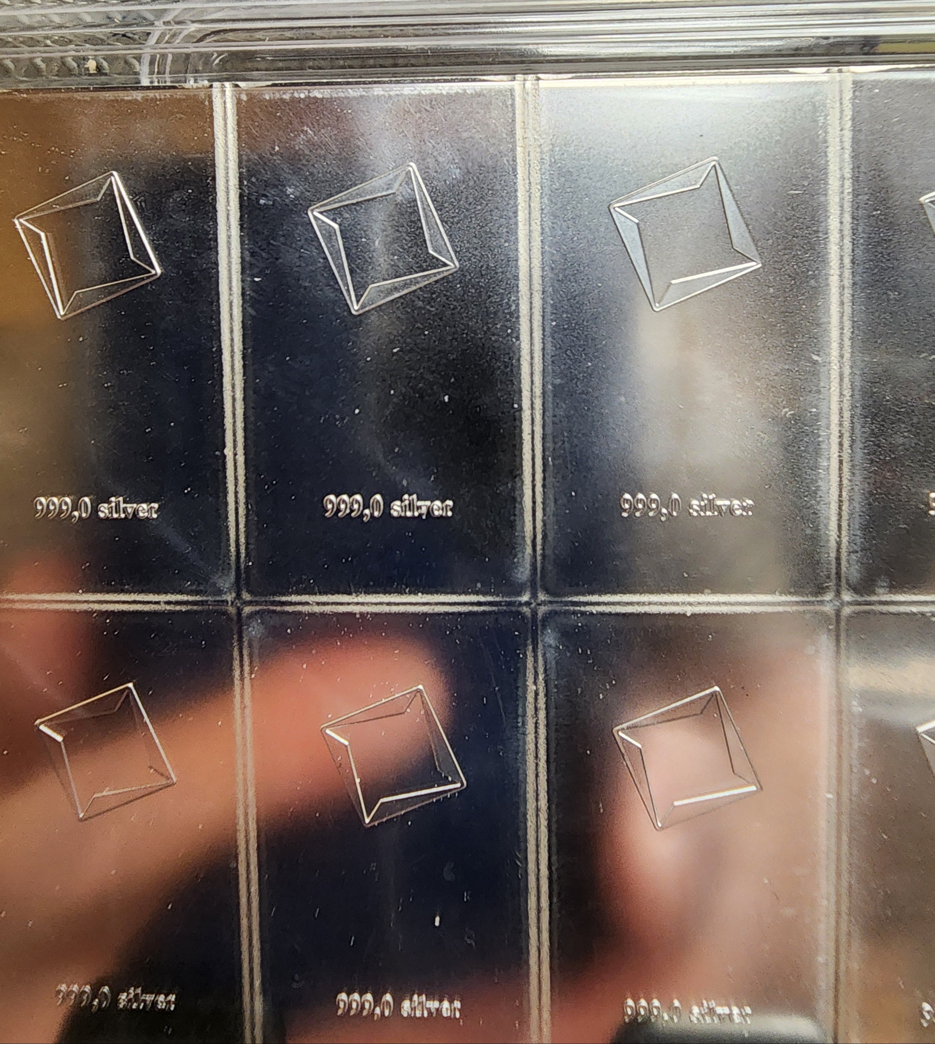 Valcambi Suisse, Silver CombiBar. 100 Gram Bar, 10 each x 10 Grams. #SR001