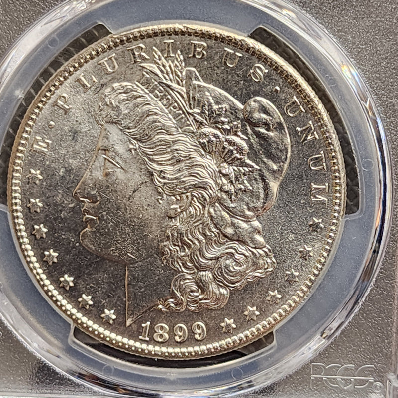 1899-S Morgan Silver Dollar., PCGS MS64 'PL'., NICE!, Store
