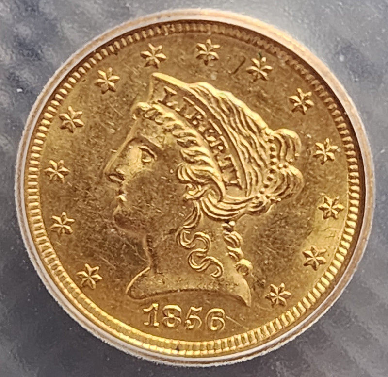 1856 $2.50 Quarter Gold Eagle, ICG MS-64, Gold Coin, Store Sale