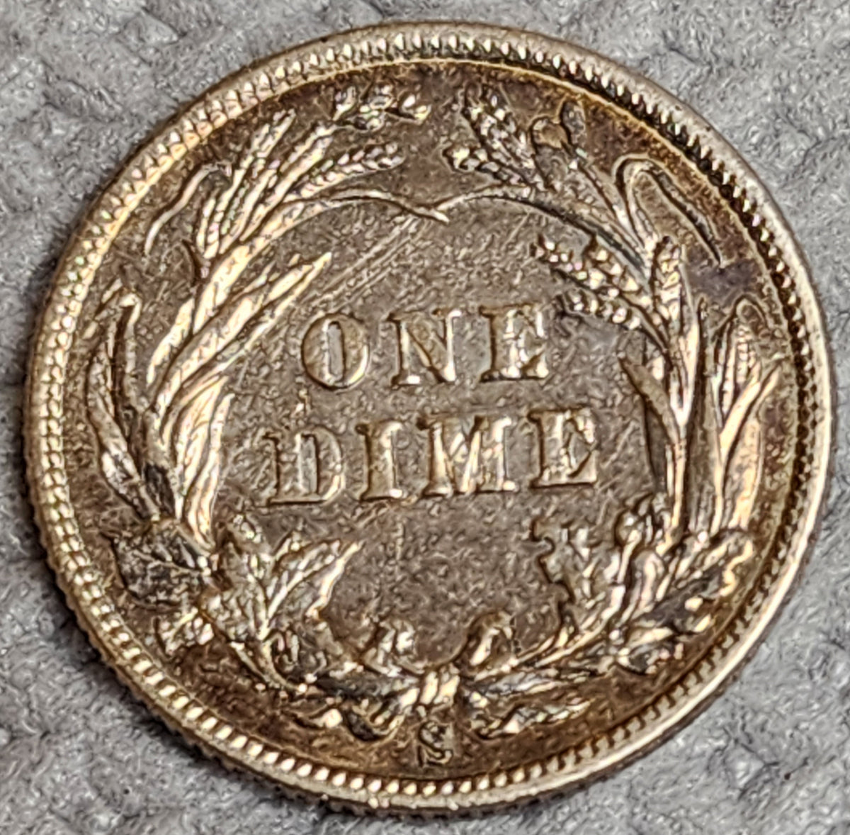 1904-S Barber Silver Dime, About Uncirculated/Slider, Store #DE109.