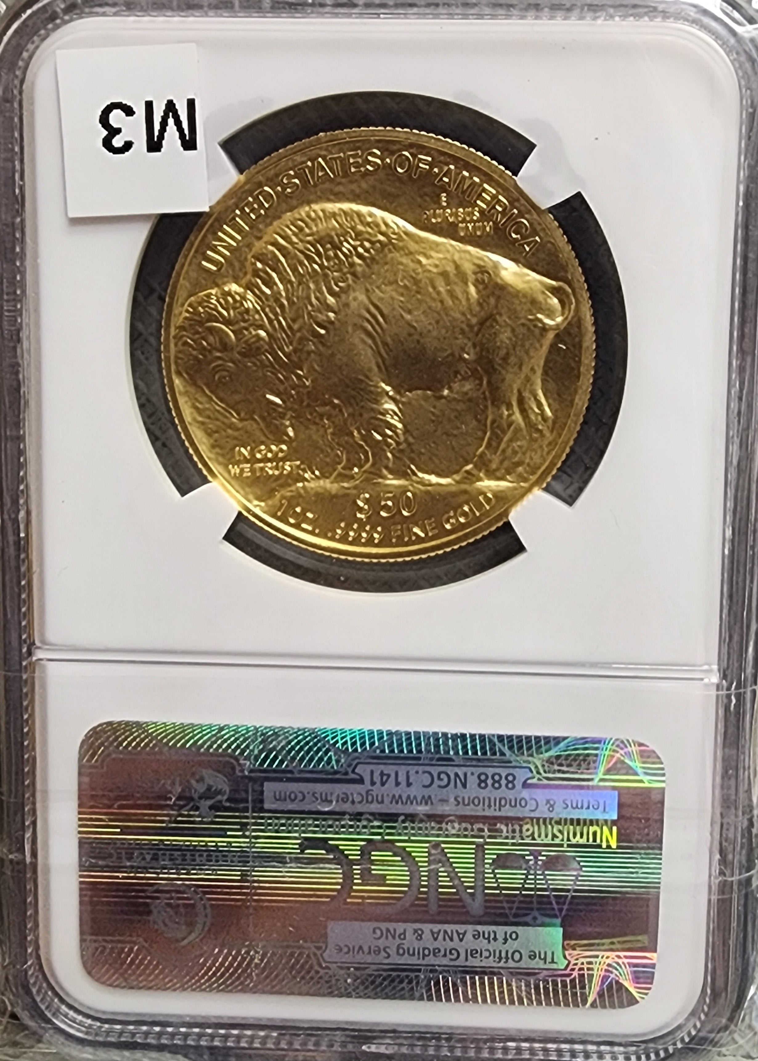2015 American Gold Buffalo, .9999 gold, 1 troy ounce, NGC MS-69, Store #G003.
