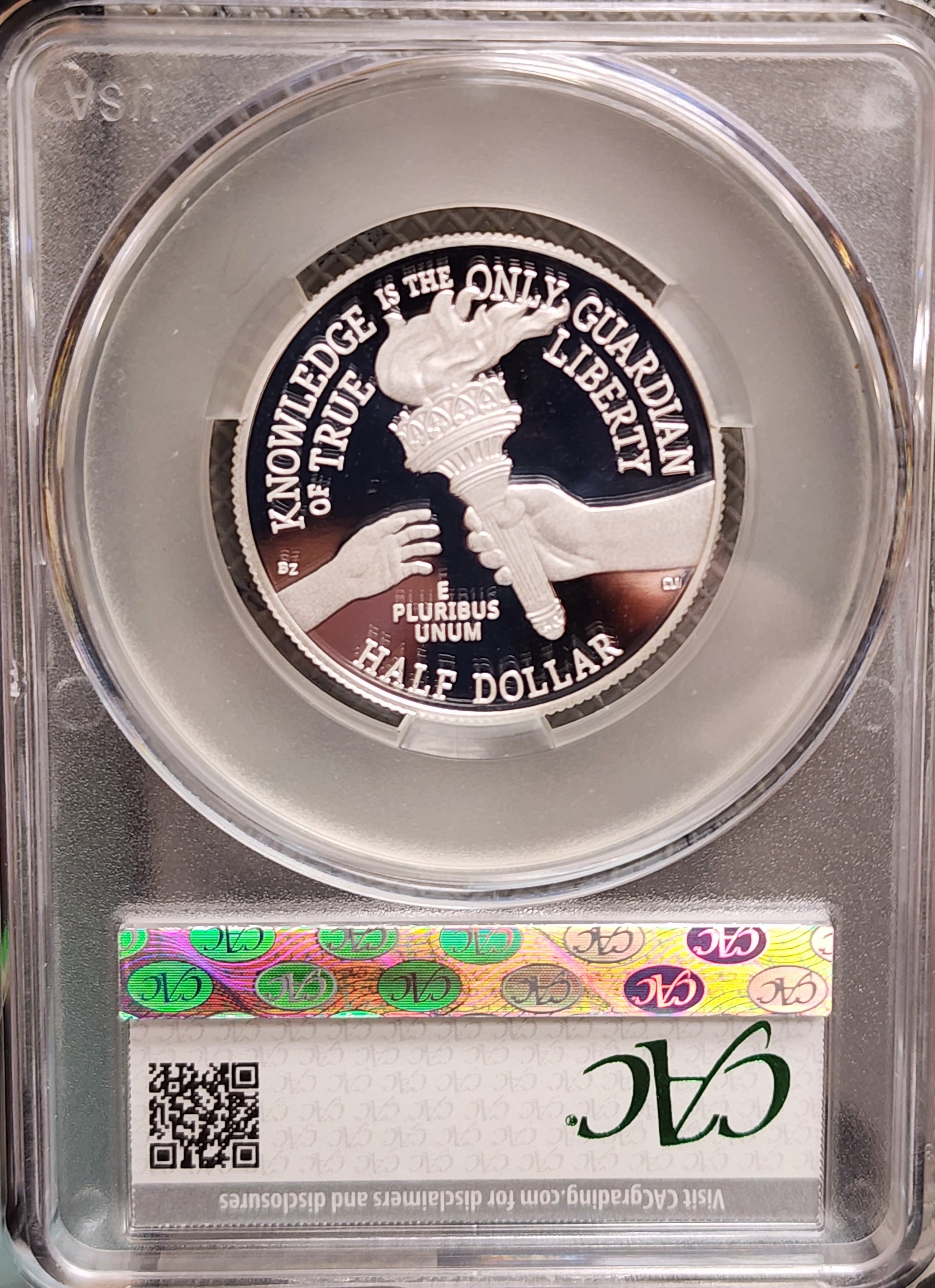 2026-S Enduring Liberty Silver Proof Half Dollar, CAC PR70, Store #HR2036