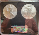 2021 American Silver Eagle, 2 Coin Set, Type 1 & 2, NGC Holder, Store SALE
