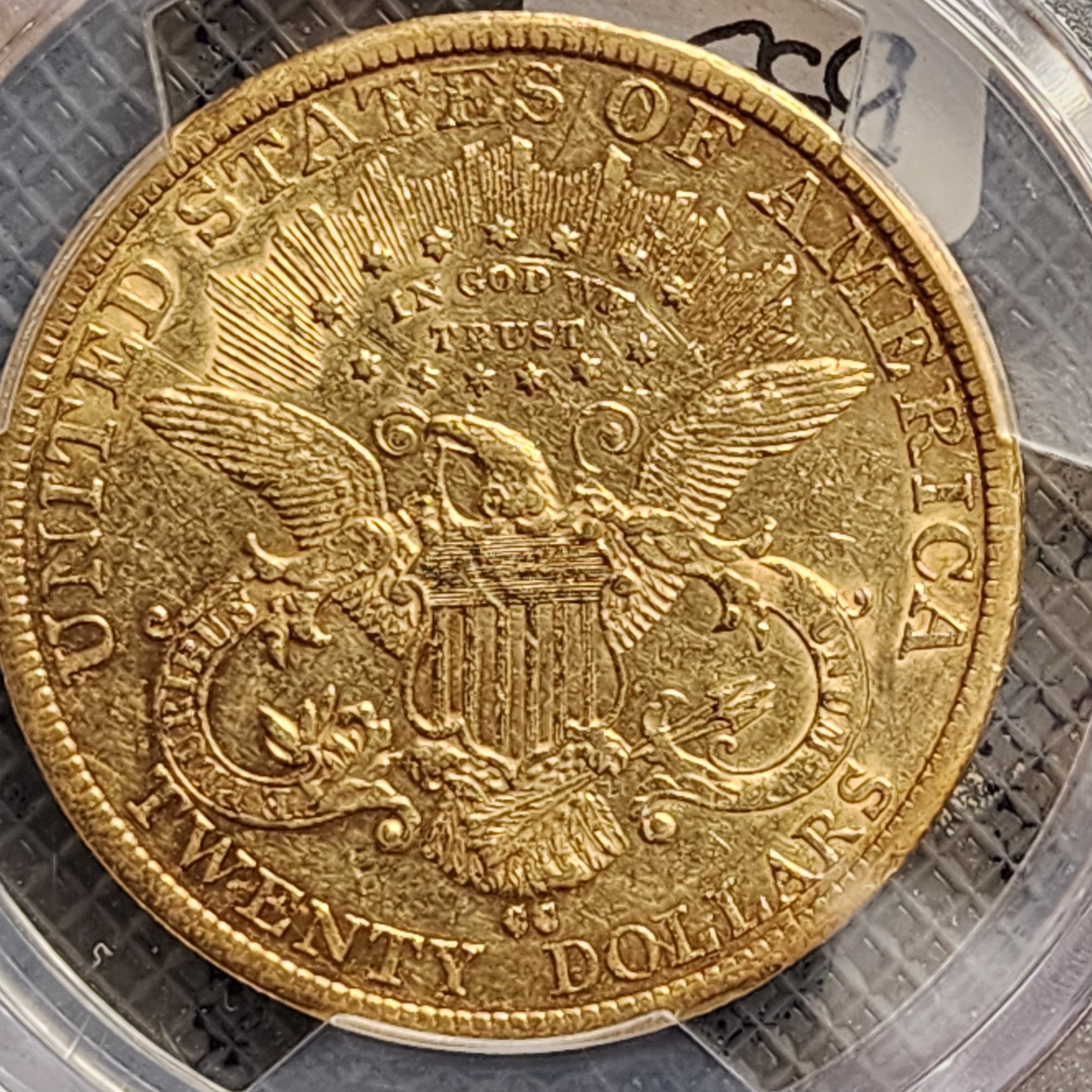1884-CC $20 Gold Liberty Double Eagle, PCGS AU-50, Store Sale #G0115.