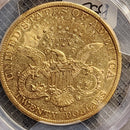 1884-CC $20 Gold Liberty Double Eagle, PCGS AU-50, Store Sale