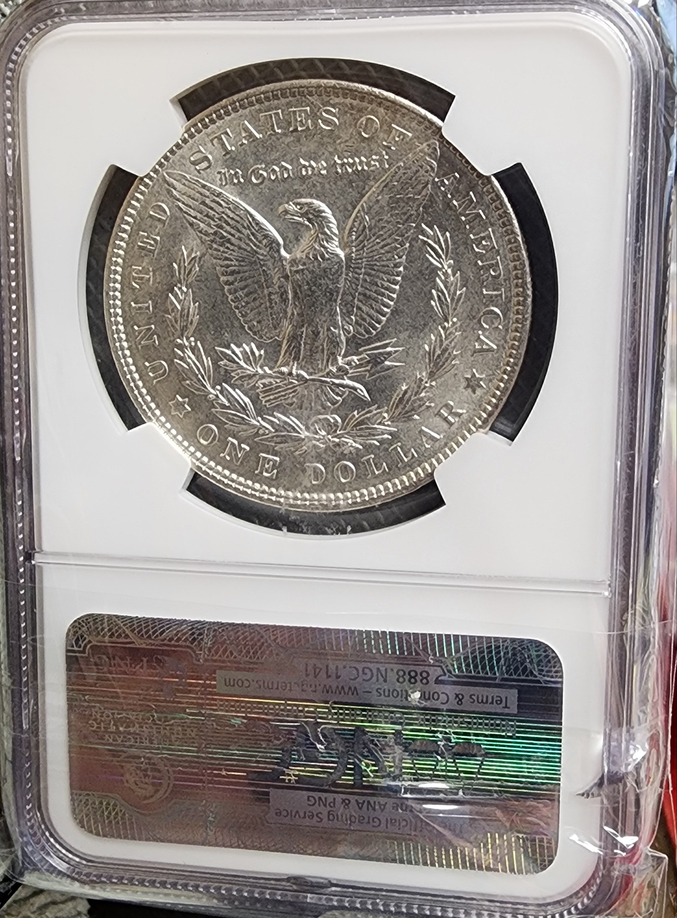 1902 Morgan Silver Dollar, NGC MS-63, Uncirculated Coin, Store #DR0617