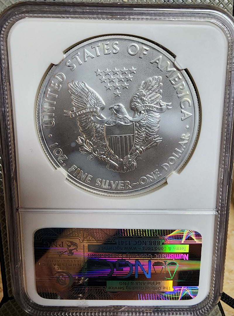 2011 25th Anniversary, American Silver Eagle, 5 Coin NGC "70" Set, Store
