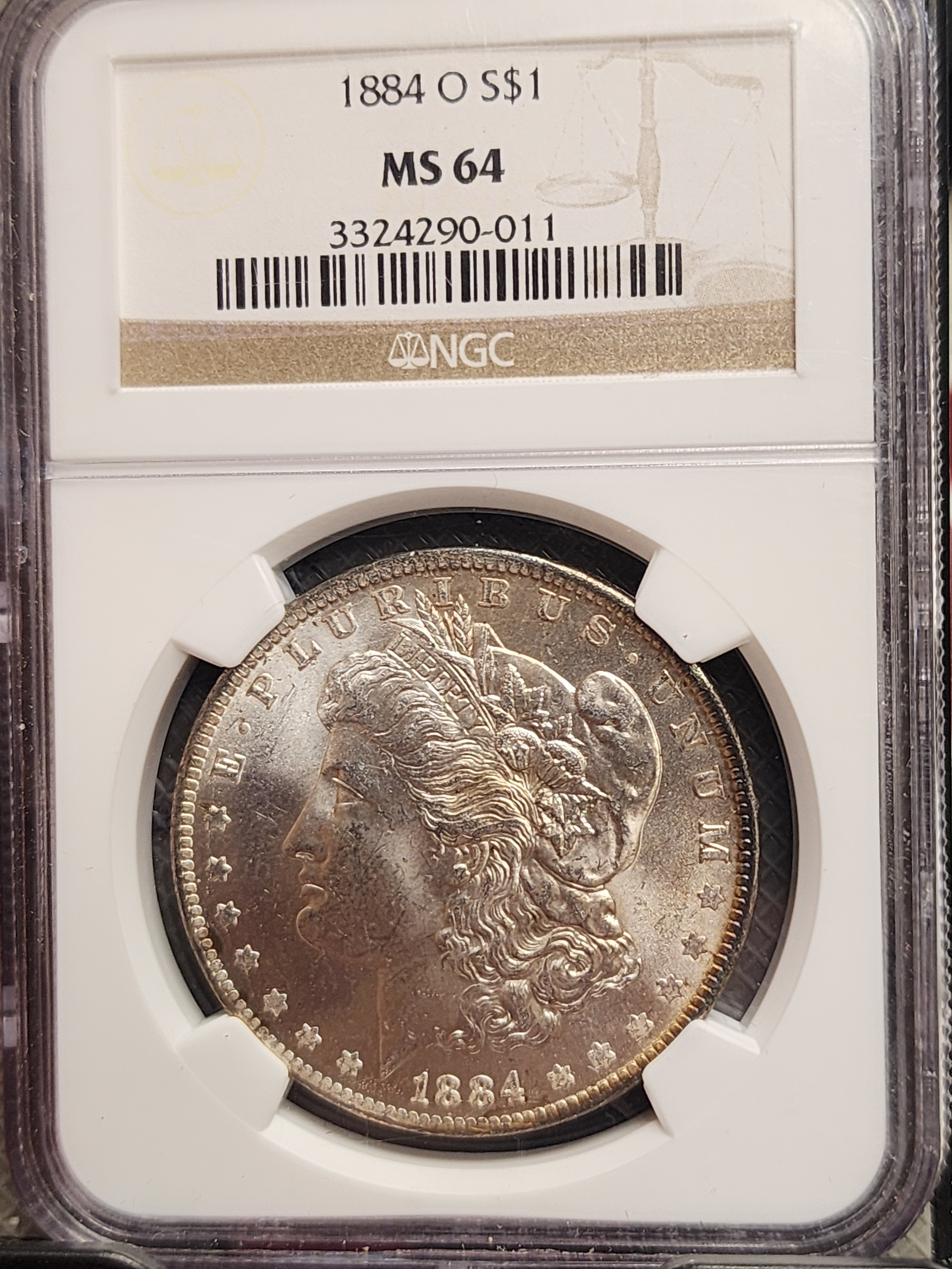 1884-O Morgan Silver Dollar., NGC MS-64., Store Sale # GDR051
