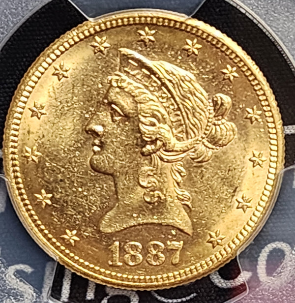 1887-S $10 Gold Liberty Eagle, PCGS MS-62, Gold Coin, Store Sale#G0083.