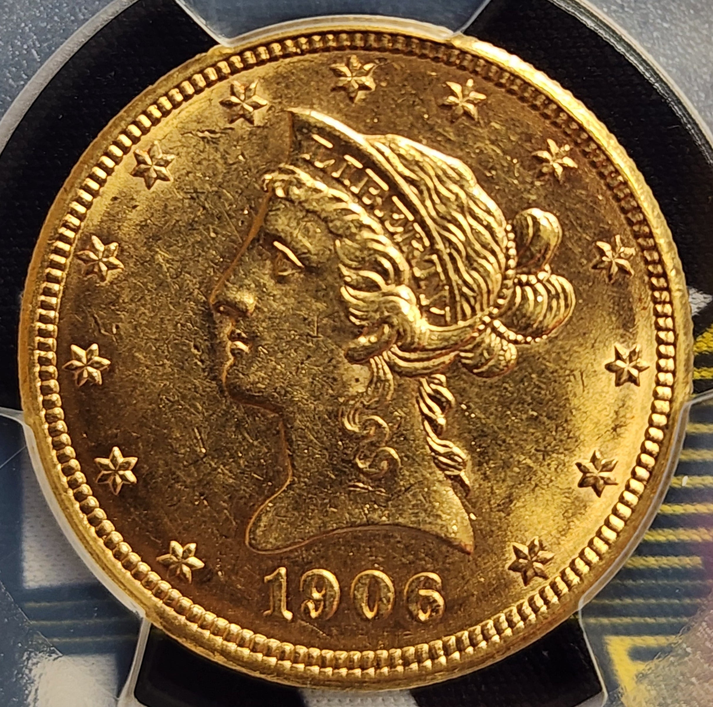 1906-D $10 Gold Liberty Eagle, PCGS AU-58, Gold Coin, Store Sale#G0088.