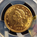 1906-D $10 Gold Liberty Eagle, PCGS AU-58, Gold Coin, Store Sale