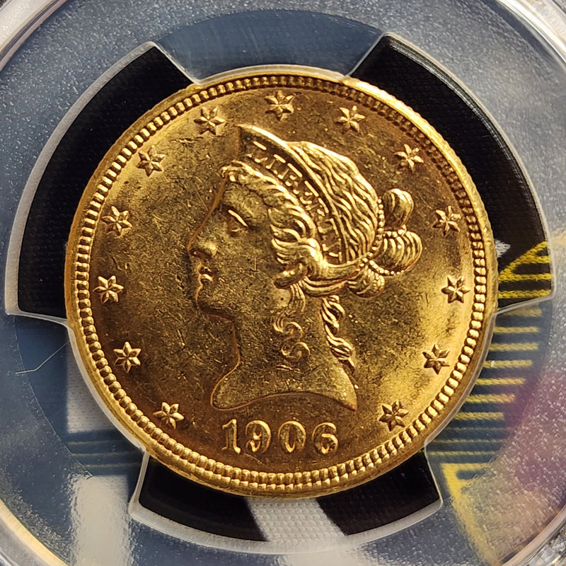 1906-D $10 Gold Liberty Eagle, PCGS AU-58, Gold Coin, Store Sale