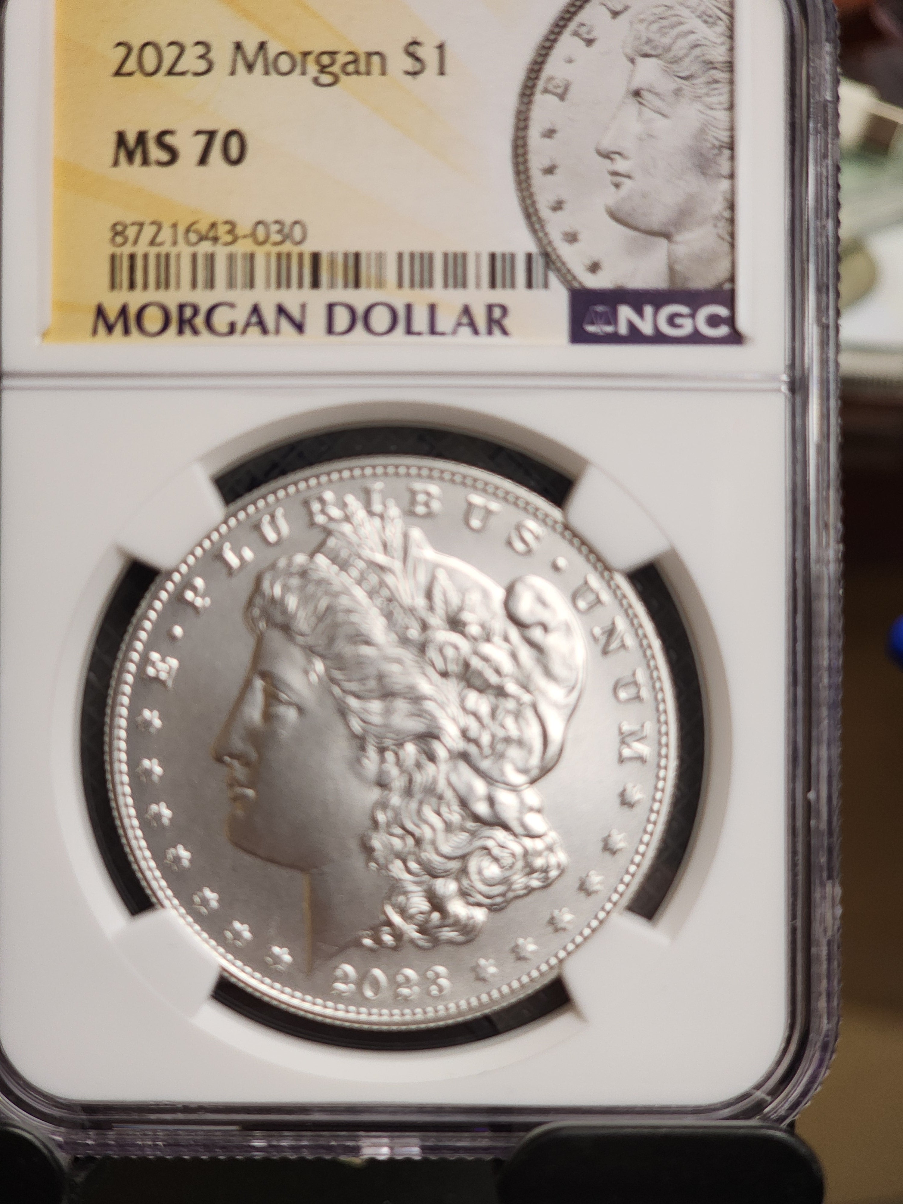 2023 $1 Morgan Silver Commemorative, NGC MS 70, Store #GMC330