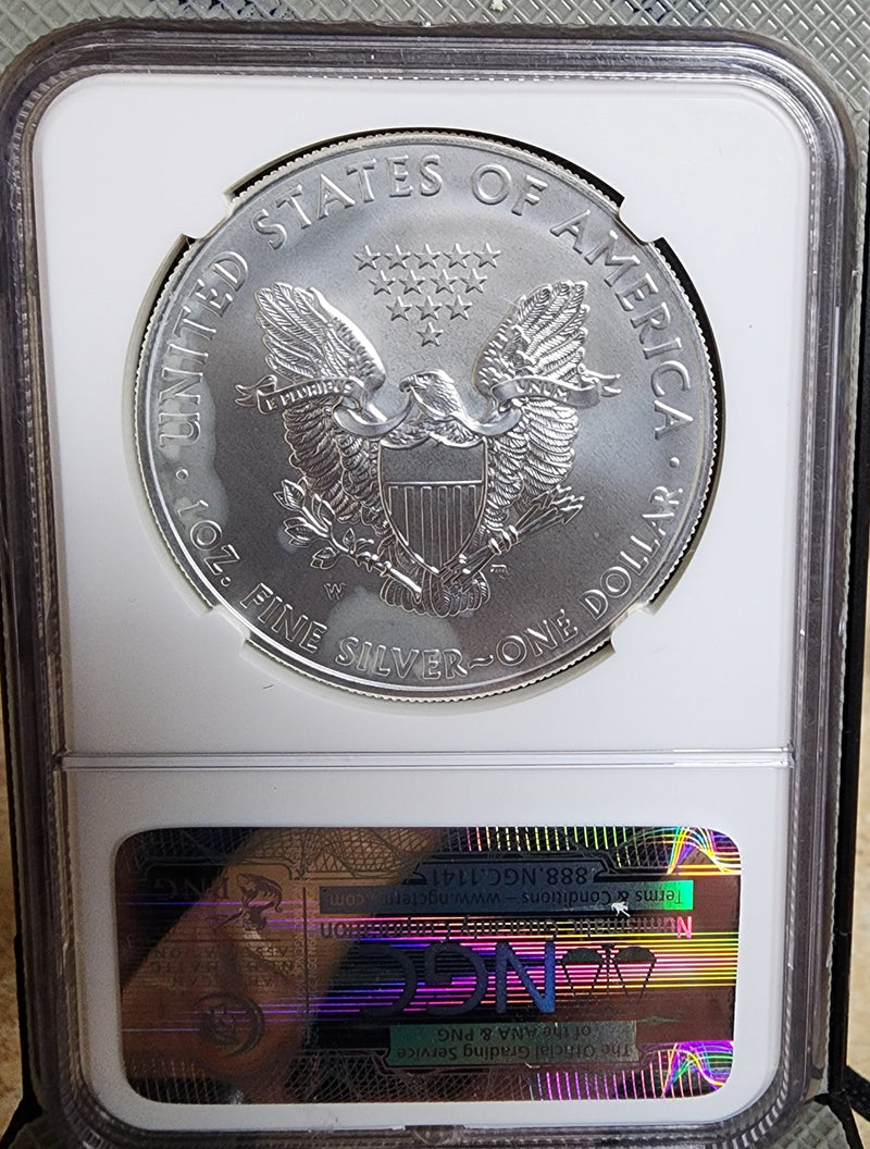 2011 25th Anniversary, American Silver Eagle, 5 Coin NGC "70" Set, Store