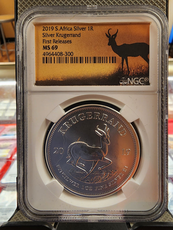 2019 1 Rand, South Africa Silver, NGC MS-69, First Release, Store Sale #SR010.
