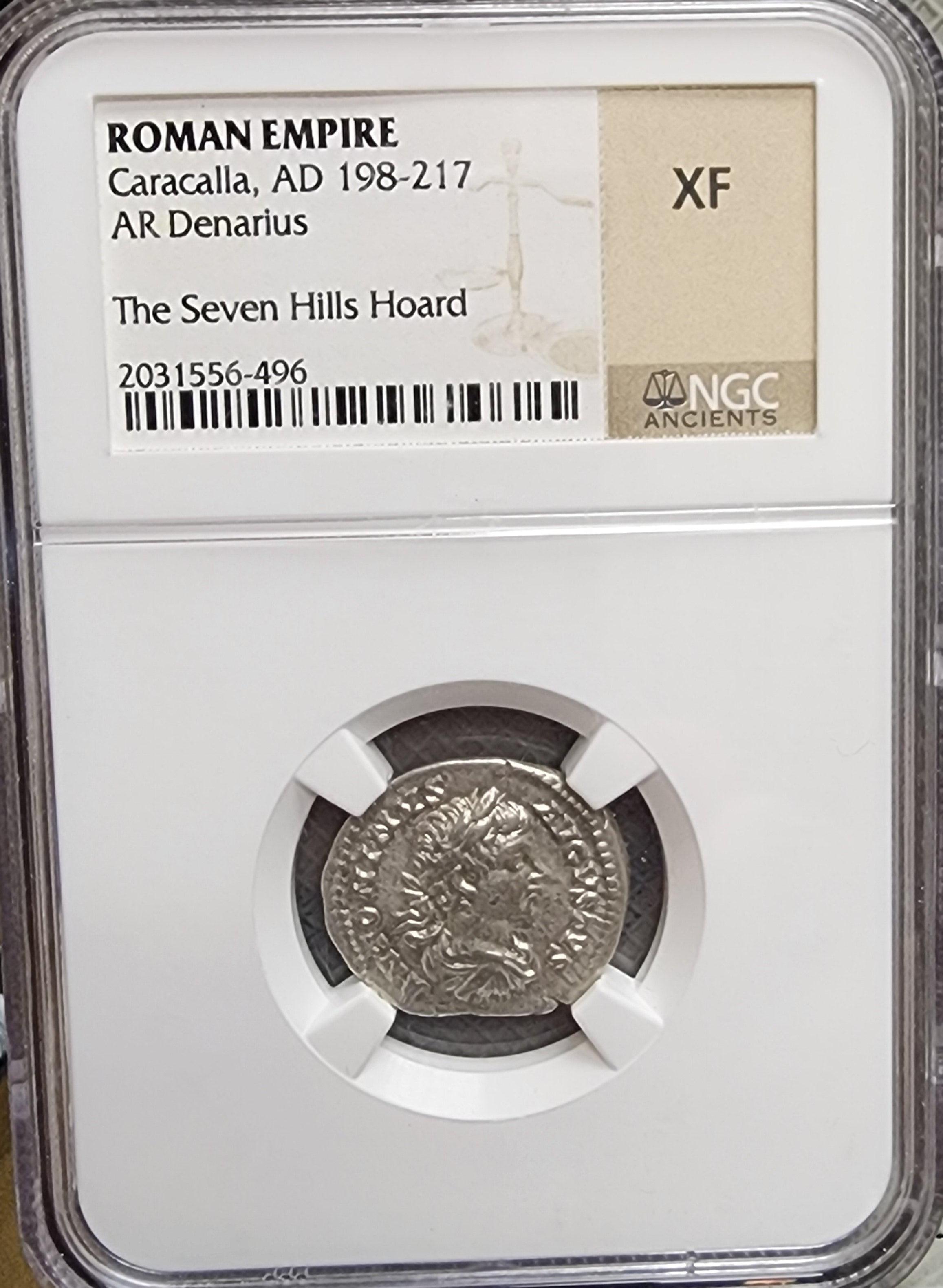 Roman Empire Caracalla, AD 198-217, NGC Choice X.F, Store# AT0034.