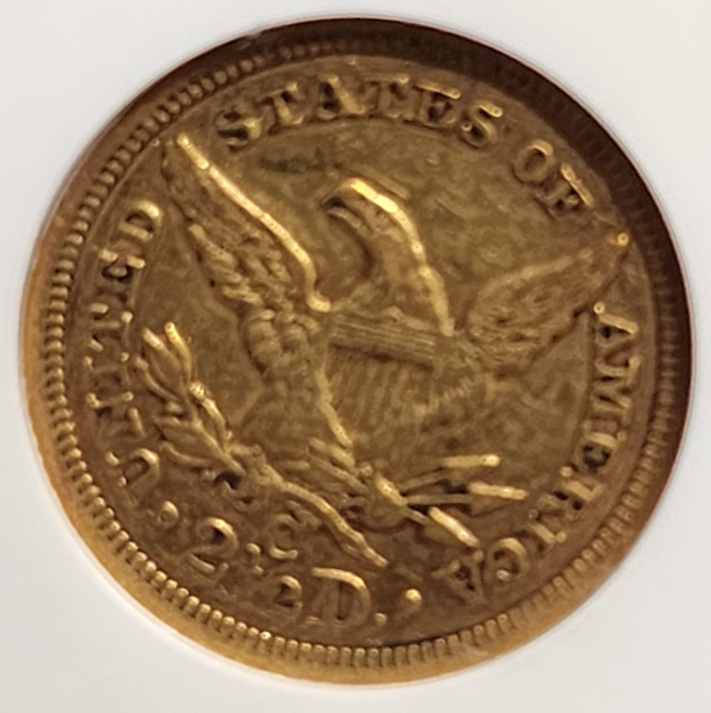 1858-C $2.50, Quarter Eagle, "Charlotte Mint', NGC AU-55, Store Sale #G0074.