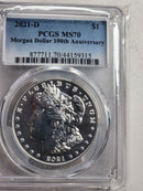 2021 Morgan and Peace 6 Coin Commemorative Set, PCGS MS 70, Store