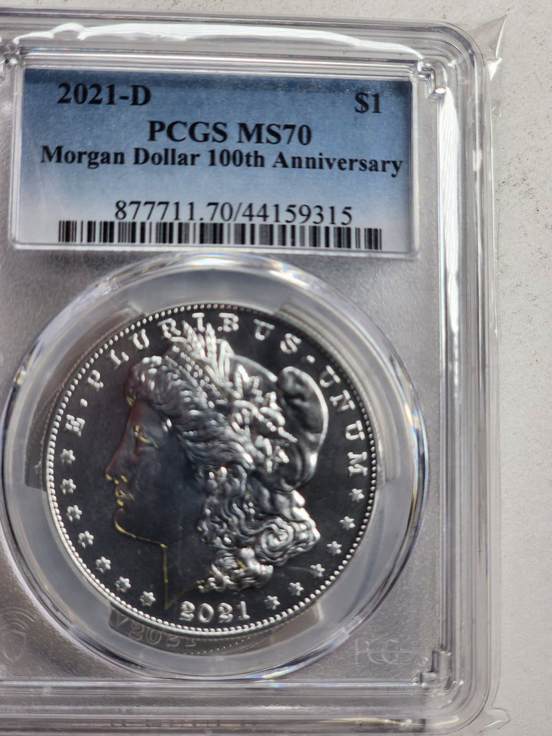 2021 Morgan and Peace 6 Coin Commemorative Set, PCGS MS 70, Store