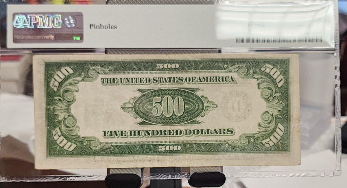 1934A $500 Federal Reserve Note, Fr. 2202-D, Circulated, PCGS VF-30 Store #GFRB013.