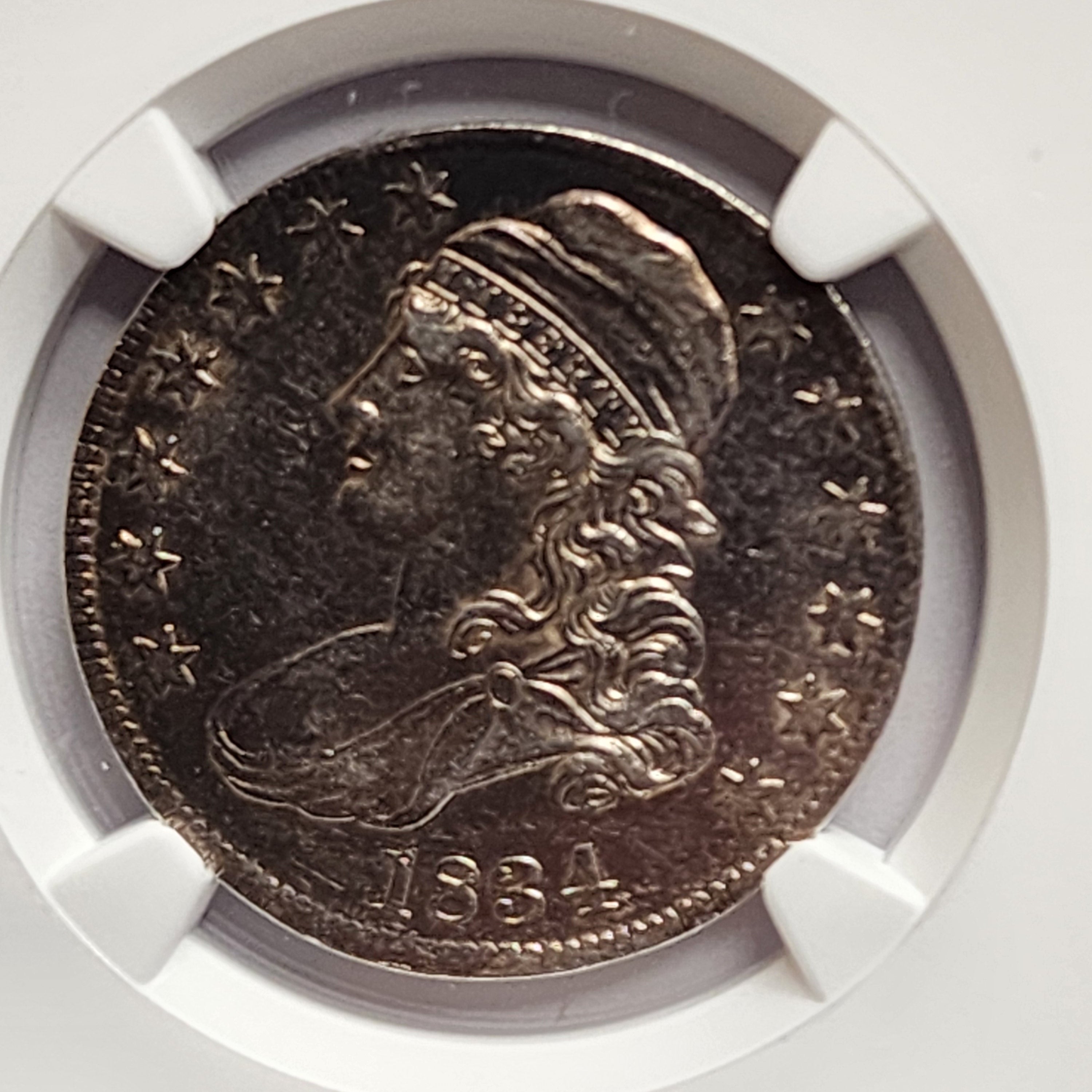 1834 Cap Bust Half Dollar, Pleasant Eye Appeal, NGC AU-55, Store Sale #GHR090