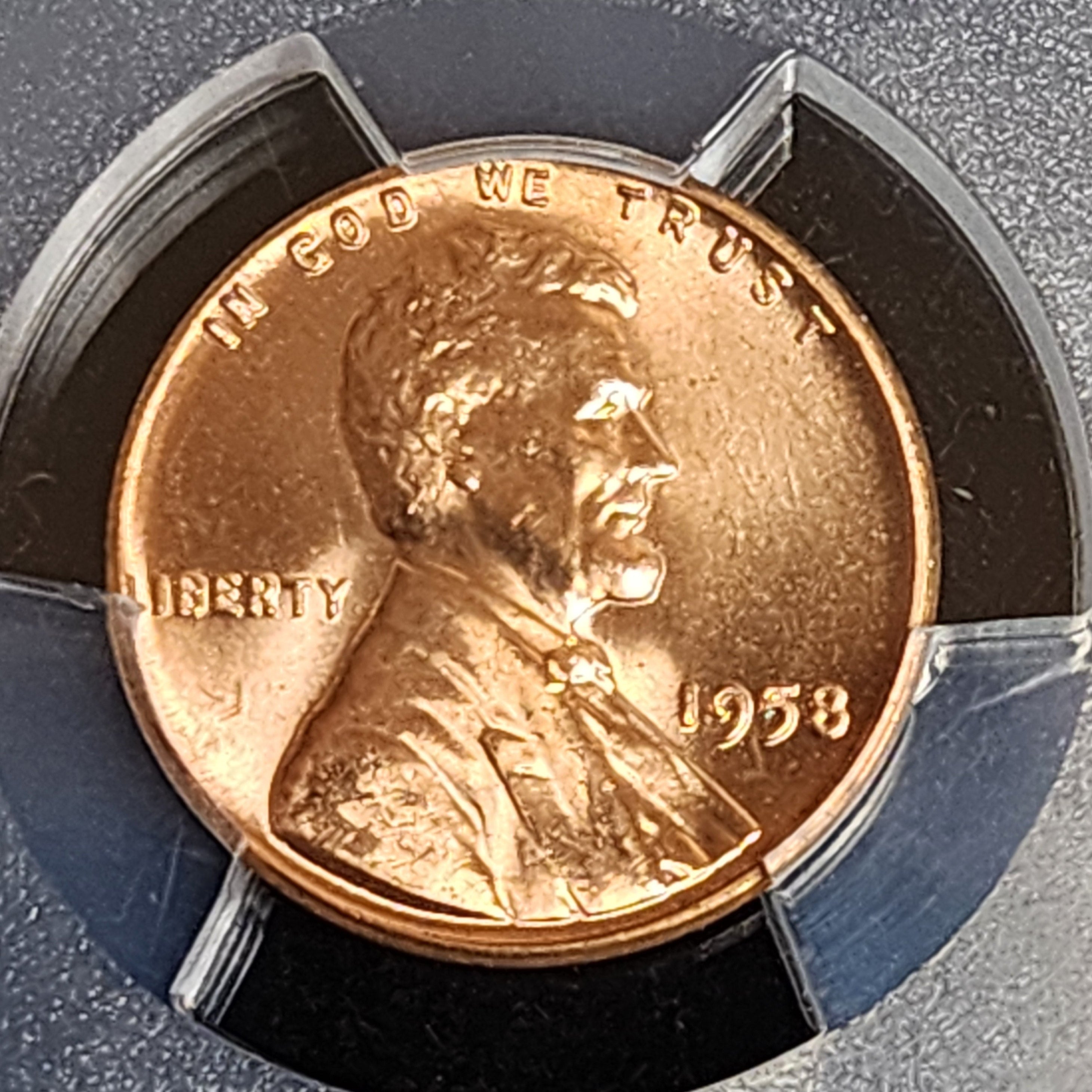 1958 Lincoln Cent, PCGS MS66RD, Store #GCT031