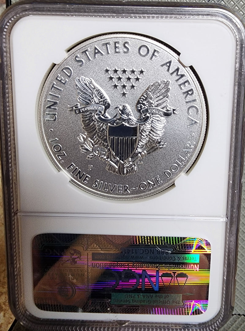 2011 25th Anniversary, American Silver Eagle, 5 Coin NGC "70" Set, Store