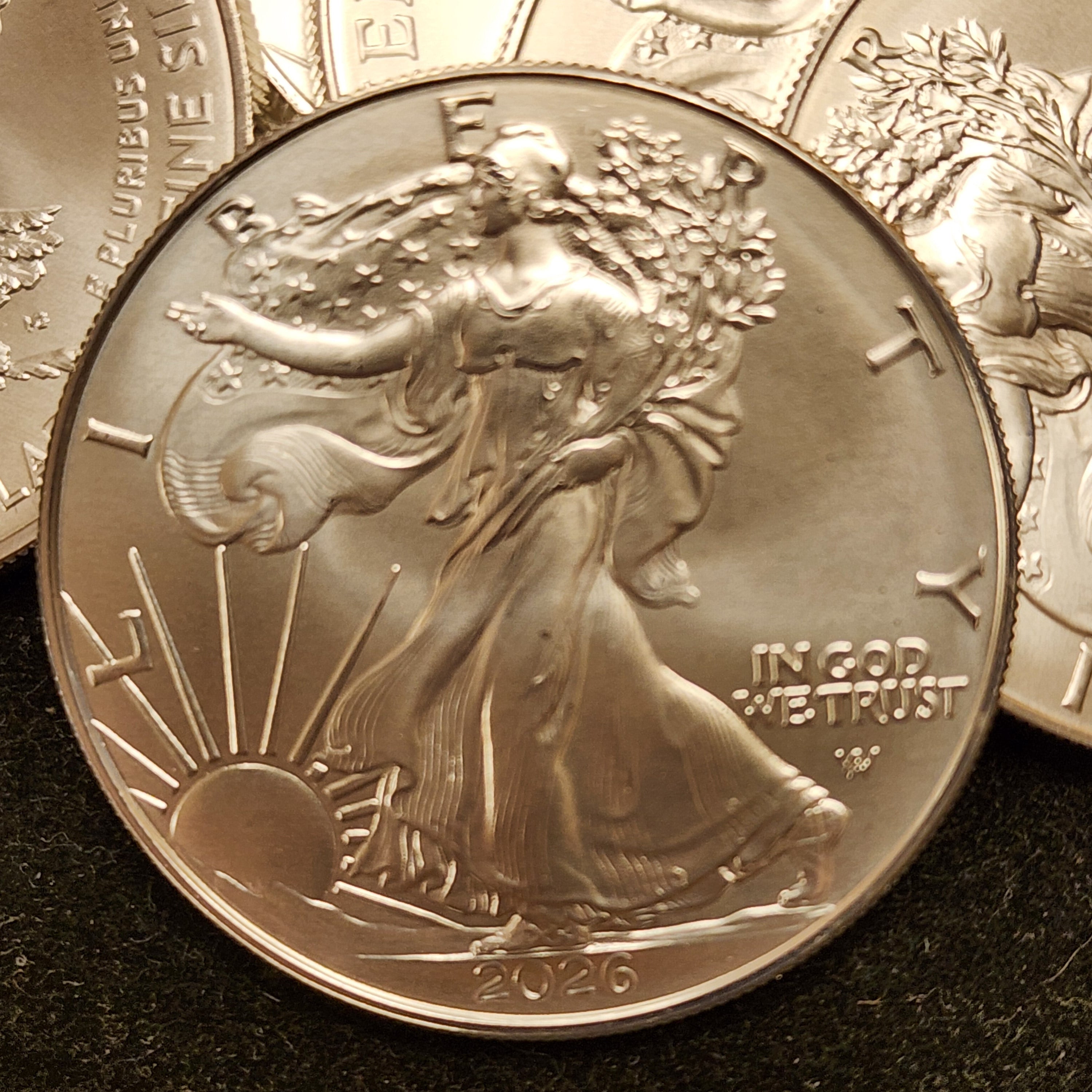 2026 American Silver Eagle, Fresh Inventory, New from Original Roll.