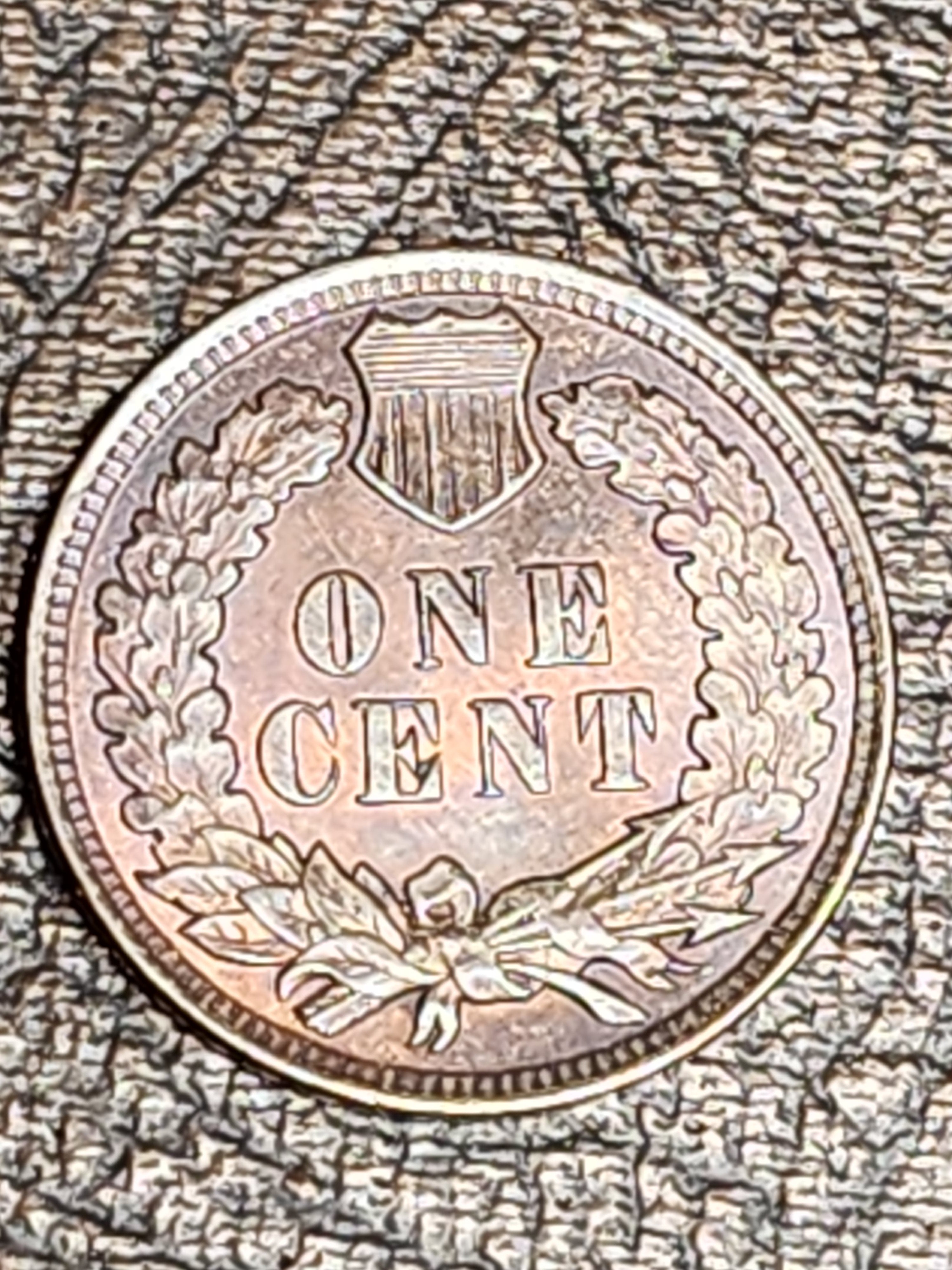 1907 Indian Head Small Cents., Mint State, Uncirculated Coin., Store #CT0532