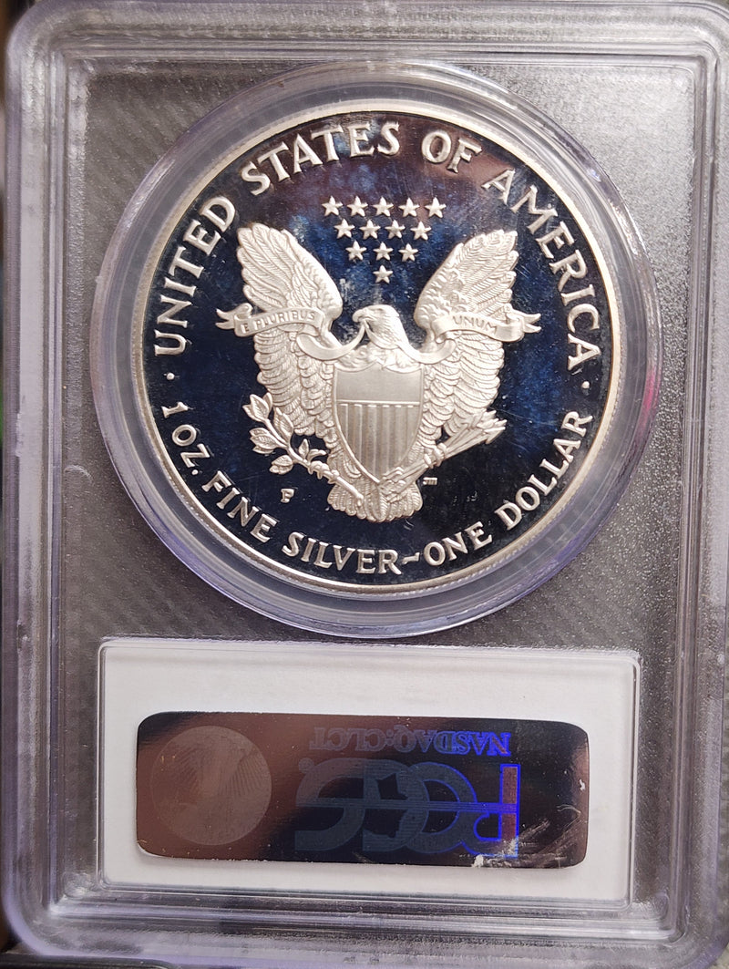 1996-S American Silver Proof Eagle, PCGS PF-70., DCAM., STORE