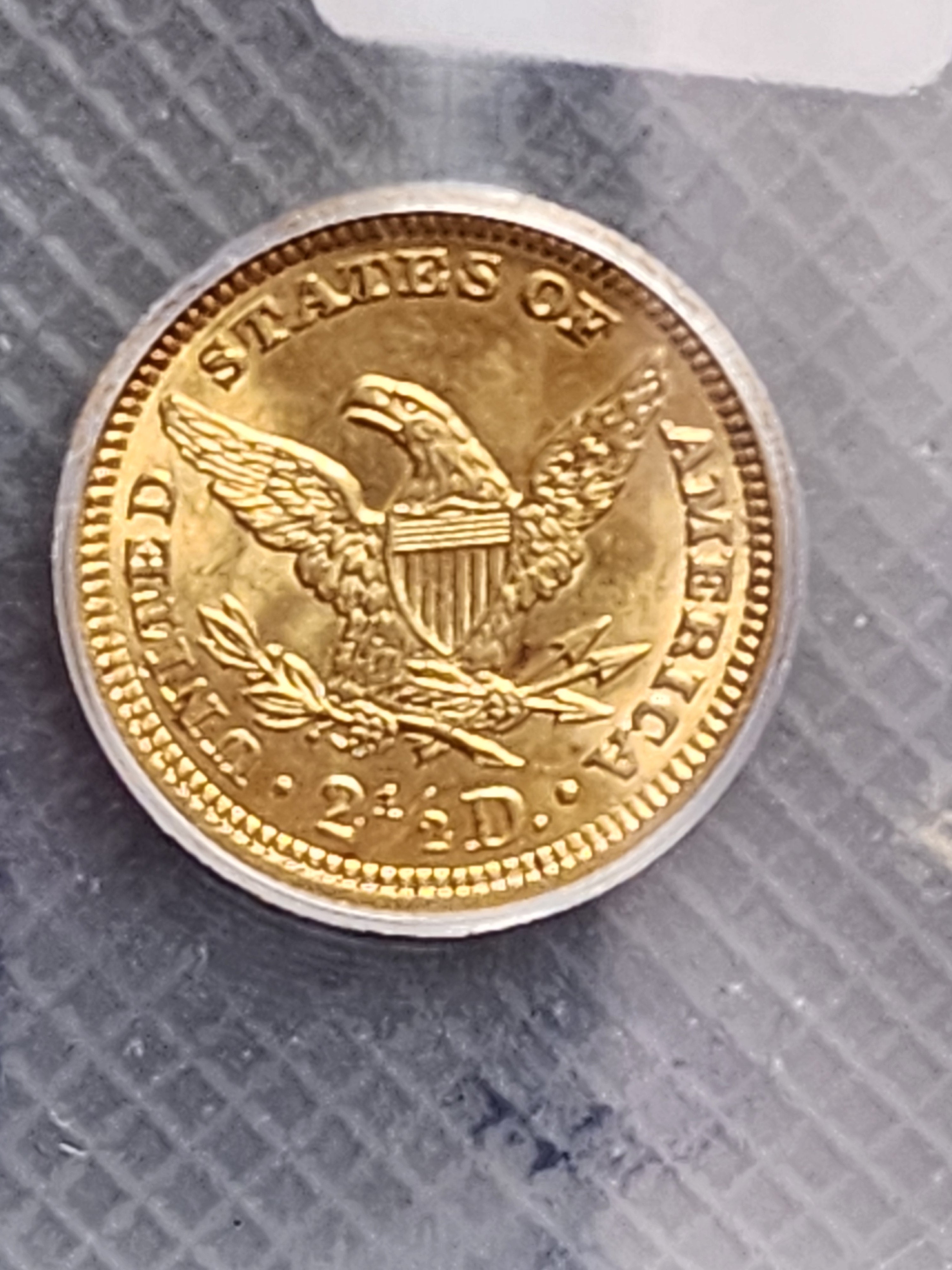 1907 $2.50 Quarter Gold Eagle, ICG MS65, Gold Coin, Store Sale#G0104.