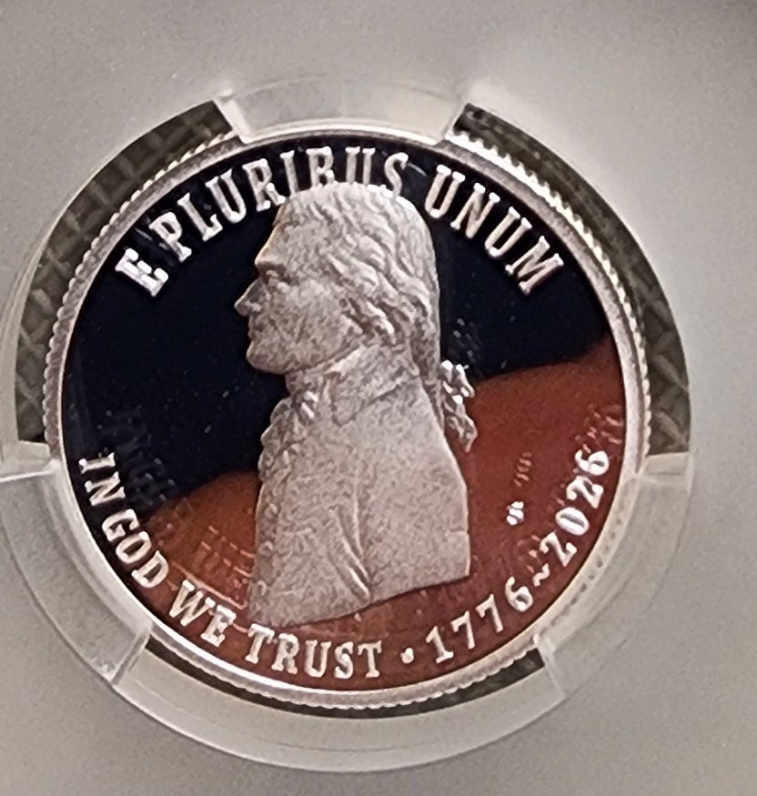 1776-2026-S Silver, Declaration of Independence Quarter, CAC PR-70, Store#QR1943.