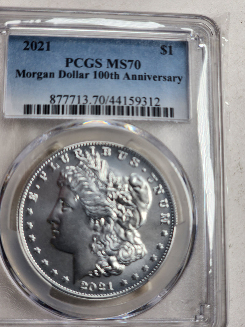 2021 Morgan and Peace 6 Coin Commemorative Set, PCGS MS 70, Store