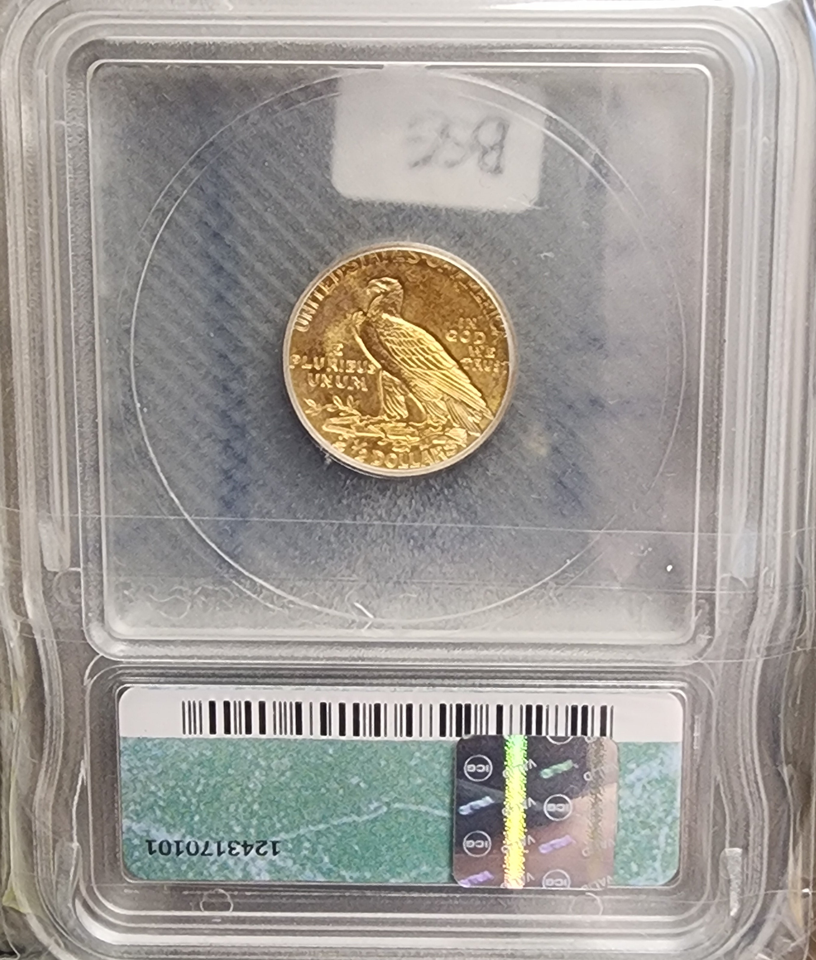 1914 $2.50 Quarter Gold Eagle, ICG MS63, Gold Coin, Store Sale#G0107.