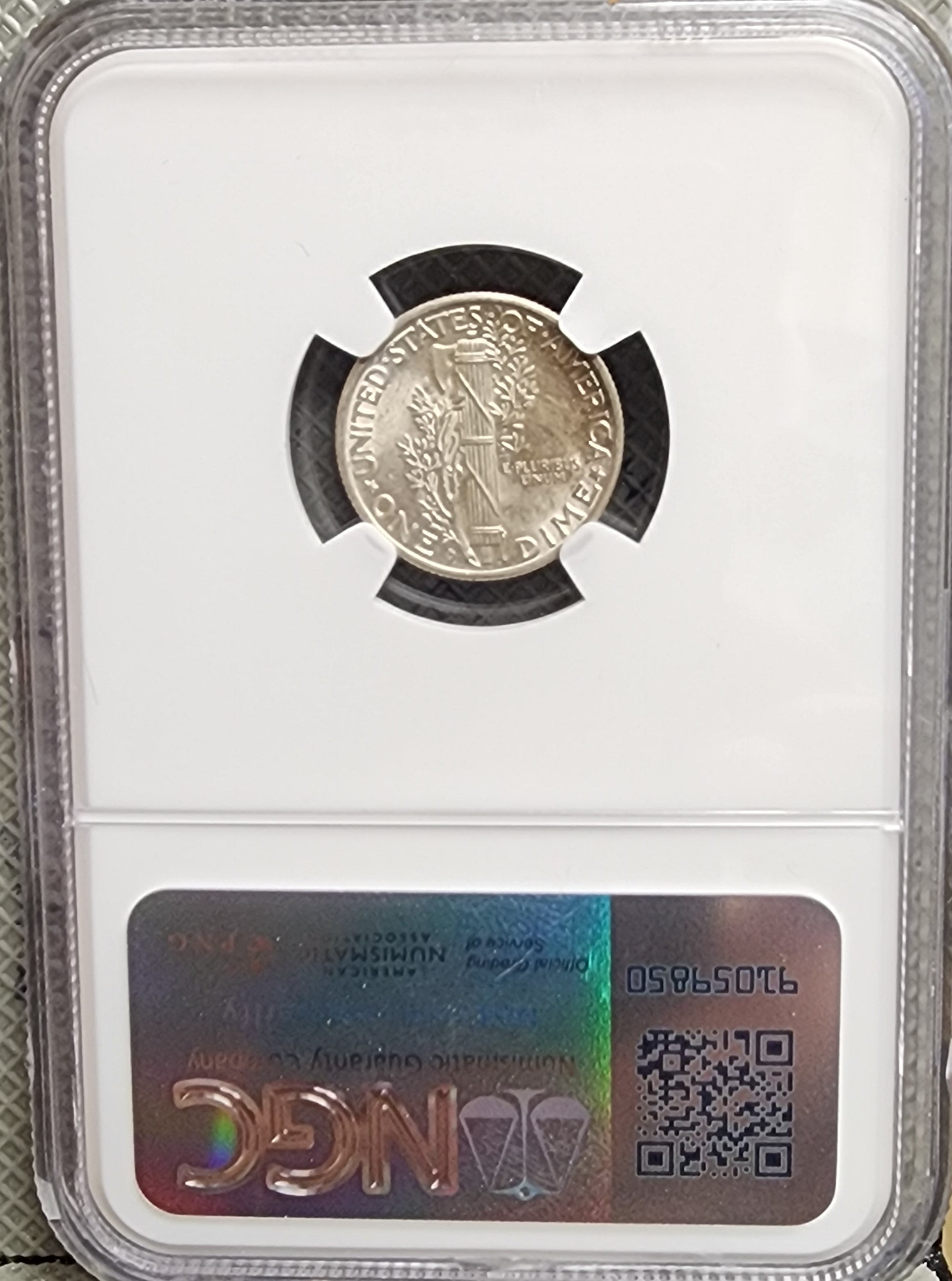 1944-D Mercury Silver Dime, NGC Brilliant Uncirculated, Store #DE0951.