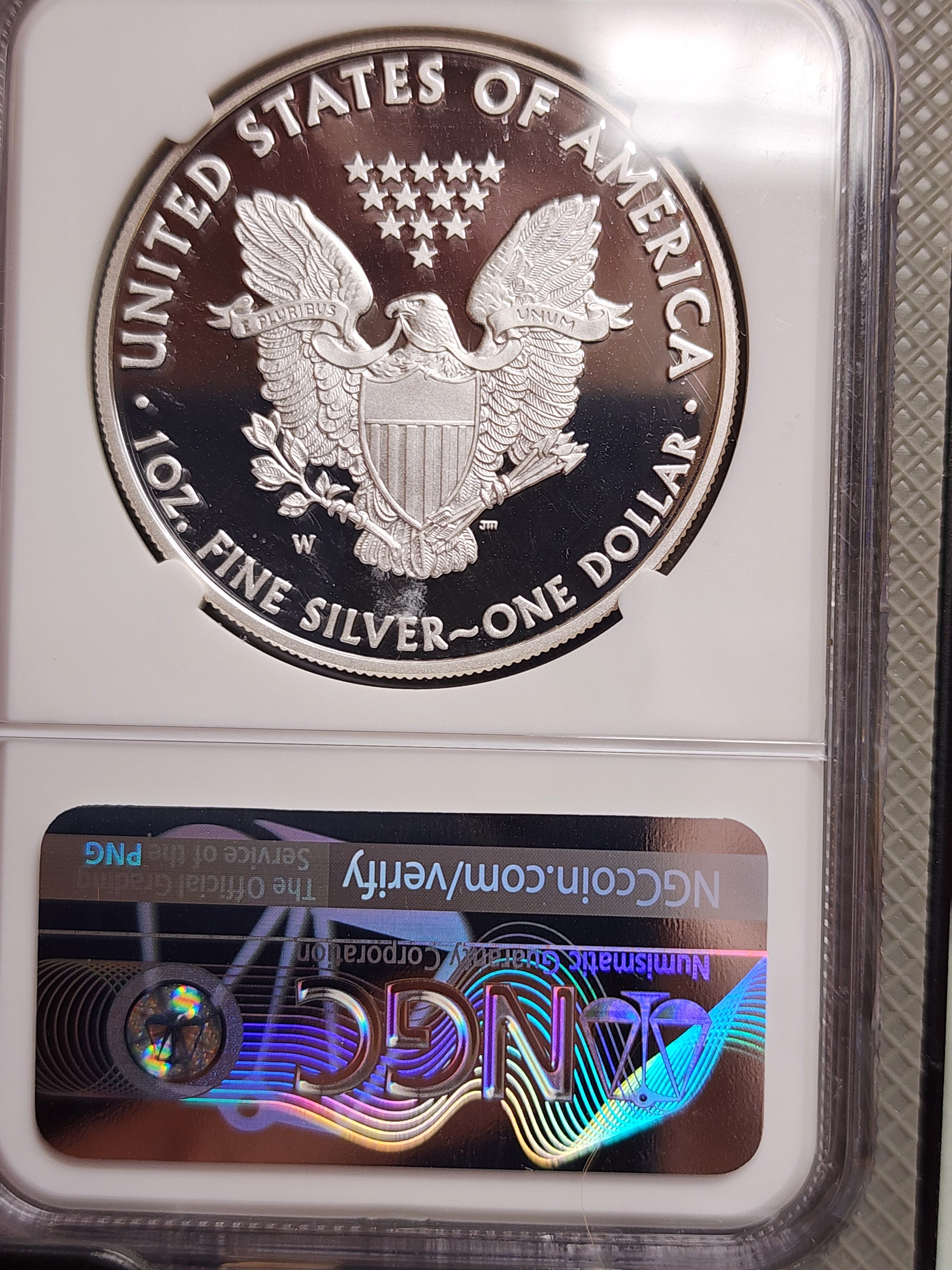 2008-W Silver Eagle. NGC Graded PF-69 Ultra Cameo. Store #AE0110