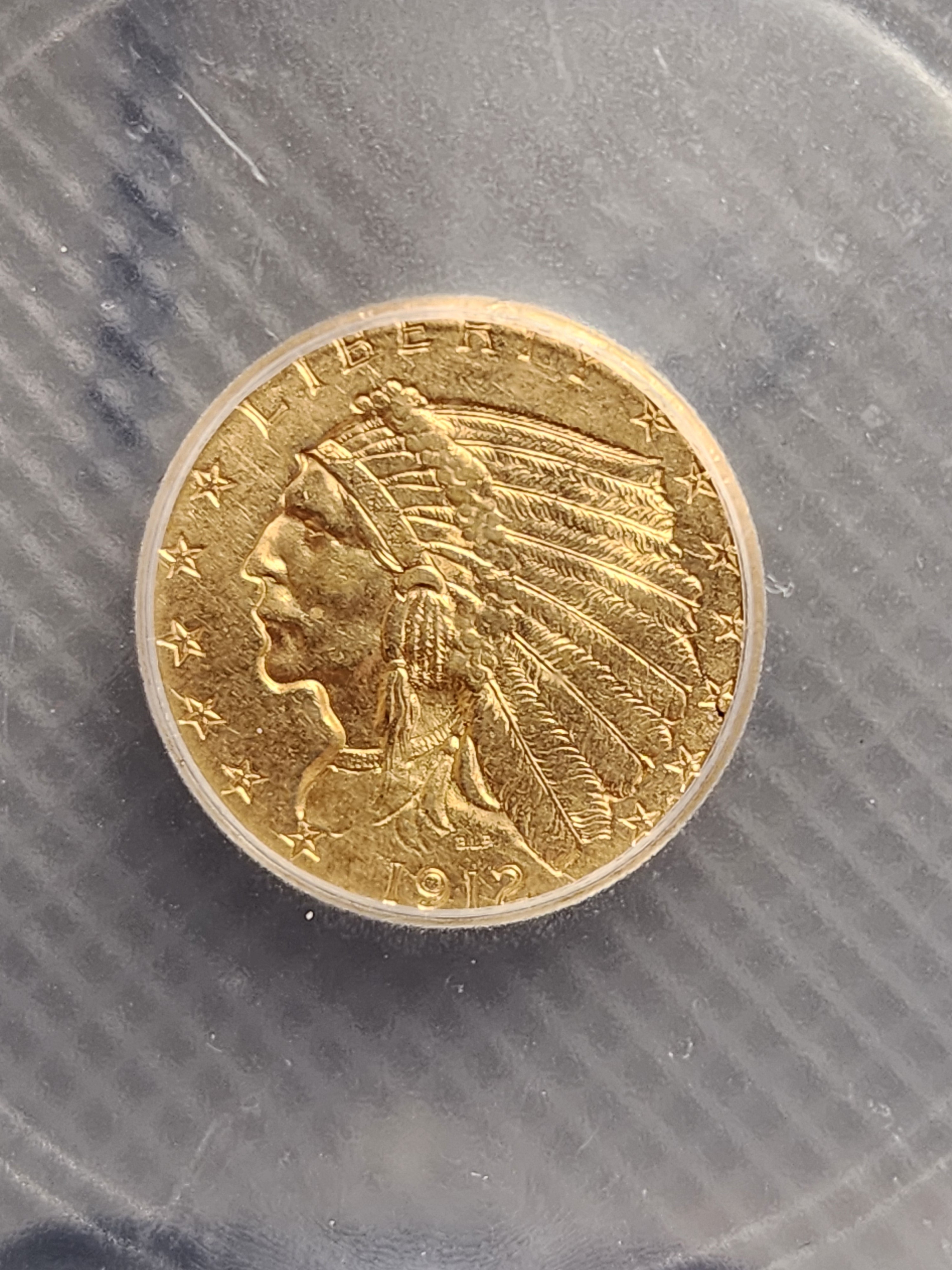 1912 $2.50 Quarter Gold Eagle, ICG MS63, Gold Coin, Store Sale#G0106.