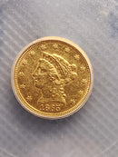 1865-S $2.50 Quarter Gold Eagle, ICG AU-55, Gold Coin, Store Sale