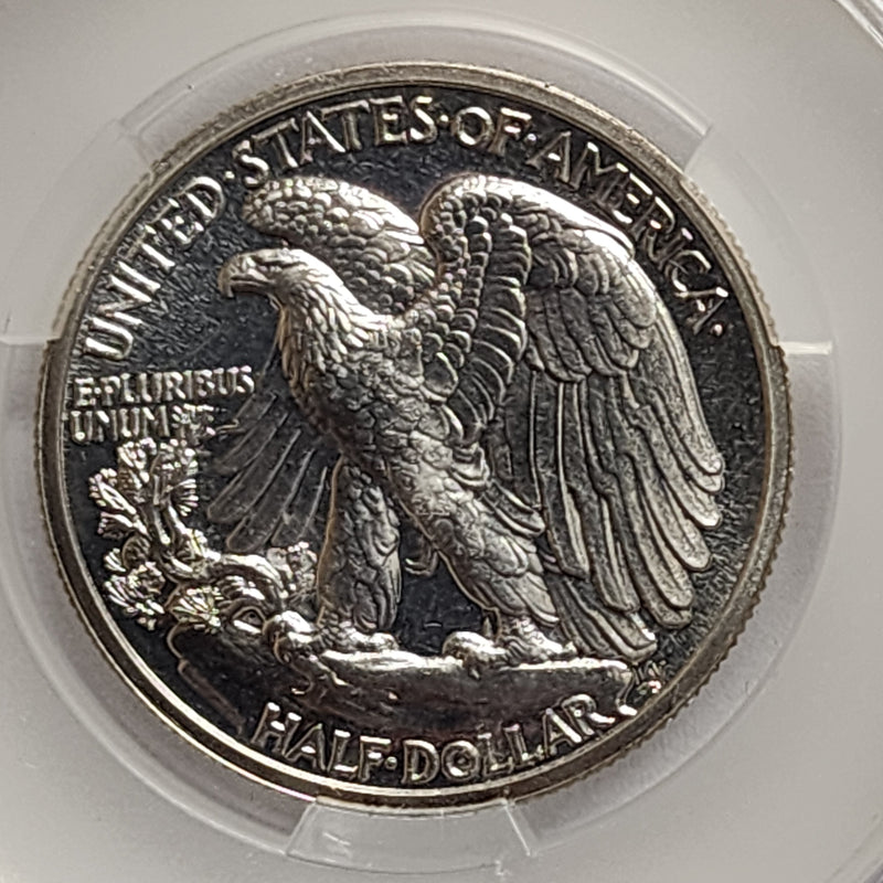 1939 Walking Liberty Silver Half Dollar, Proof Strike, CAC PF64, Store Sale